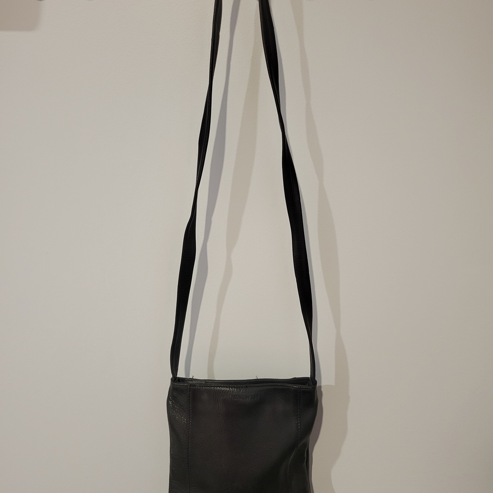 Black Leather Crossbody Bag